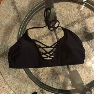 Black Target Swim Top
